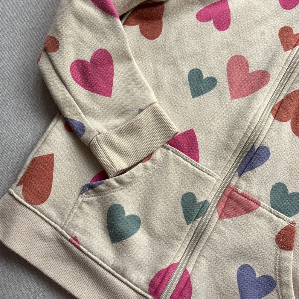 Cat & Jack cream zip up fleece - Picture 2 of 9